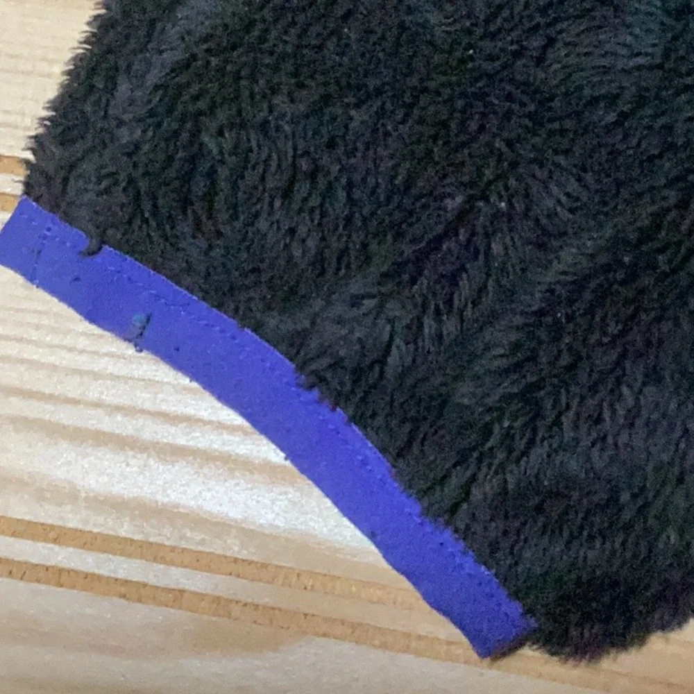 The North Face Kids‎ Black Blue Trim Fleece Jacket 7/8
